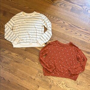 GUC Cat & Jack Girls Tops (2); Size L